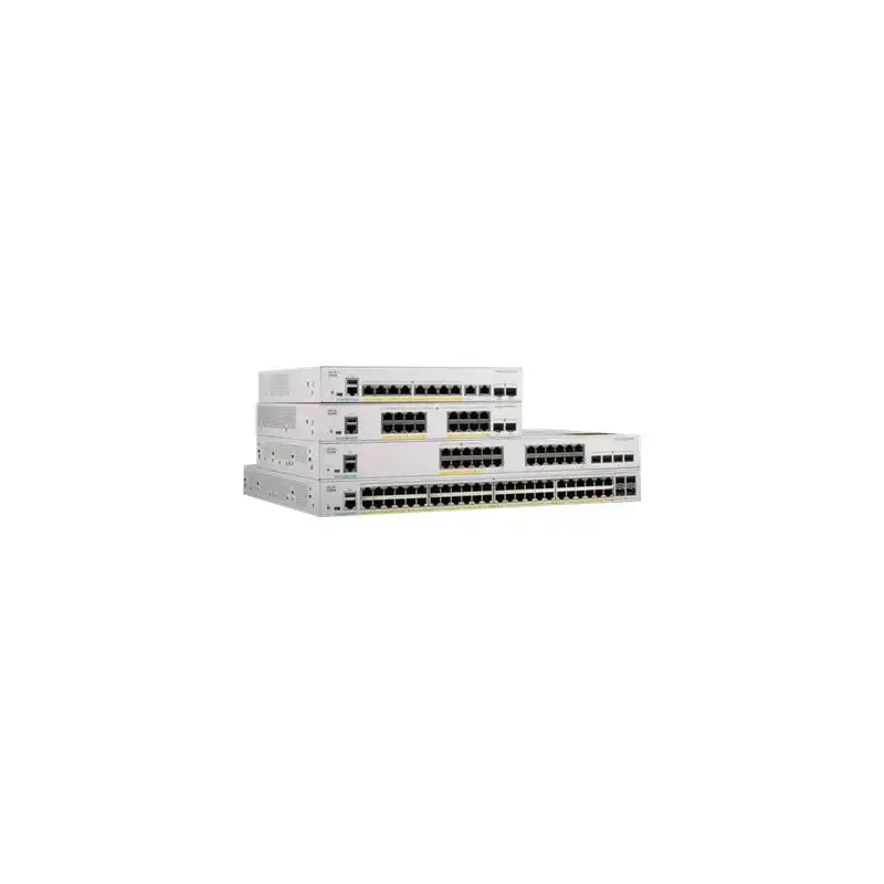 Cisco Catalyst 1000-48P-4X-L - Commutateur - Géré - 24 x 10 - 100 - 1000 (PoE+) + 24 x 10 - 100 -... (C1000-48P-4X-L-RF)_1